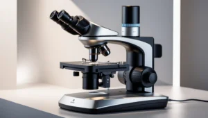Dark field microscope setup showing key components and design - Introduction